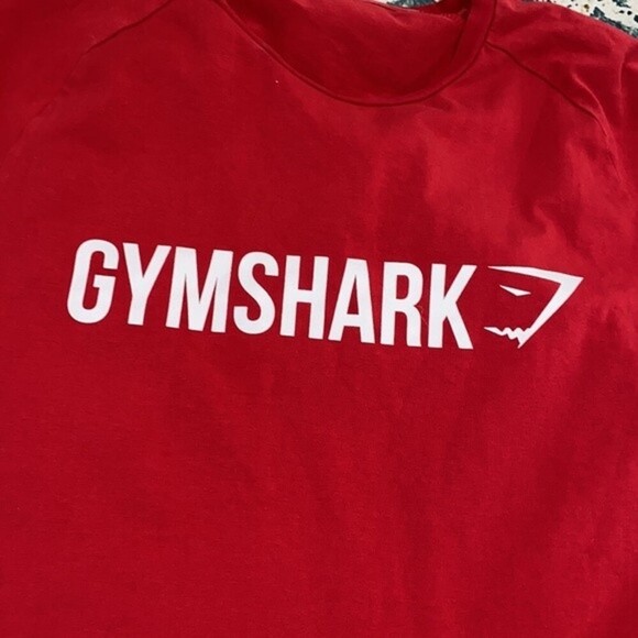 Gymshark athletic red logo top size medium to large - Picture 3 of 4